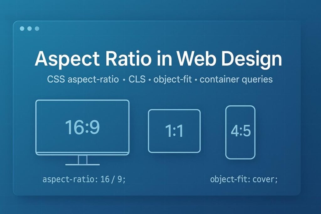 aspect ratio in web design banner