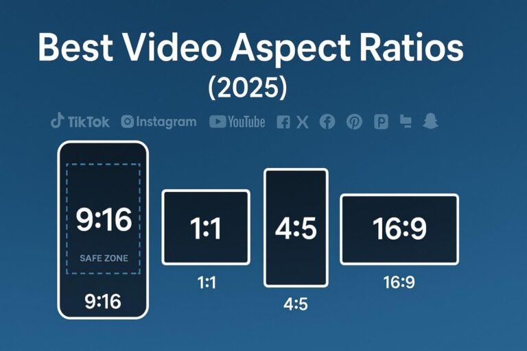 Best video aspect ratios social media (2025)