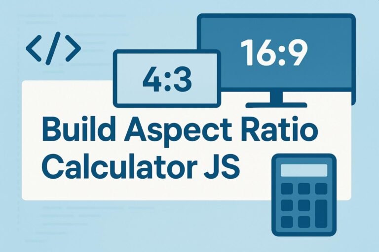 Aspect ratio calculator in JS