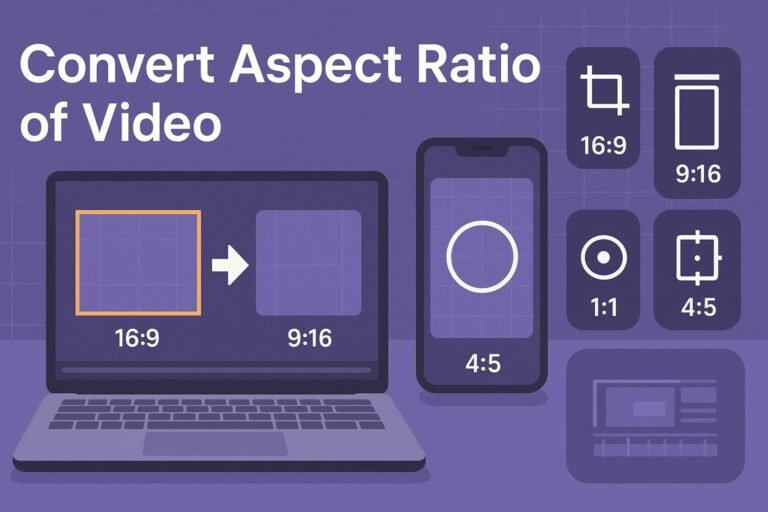 convert aspect ratio video