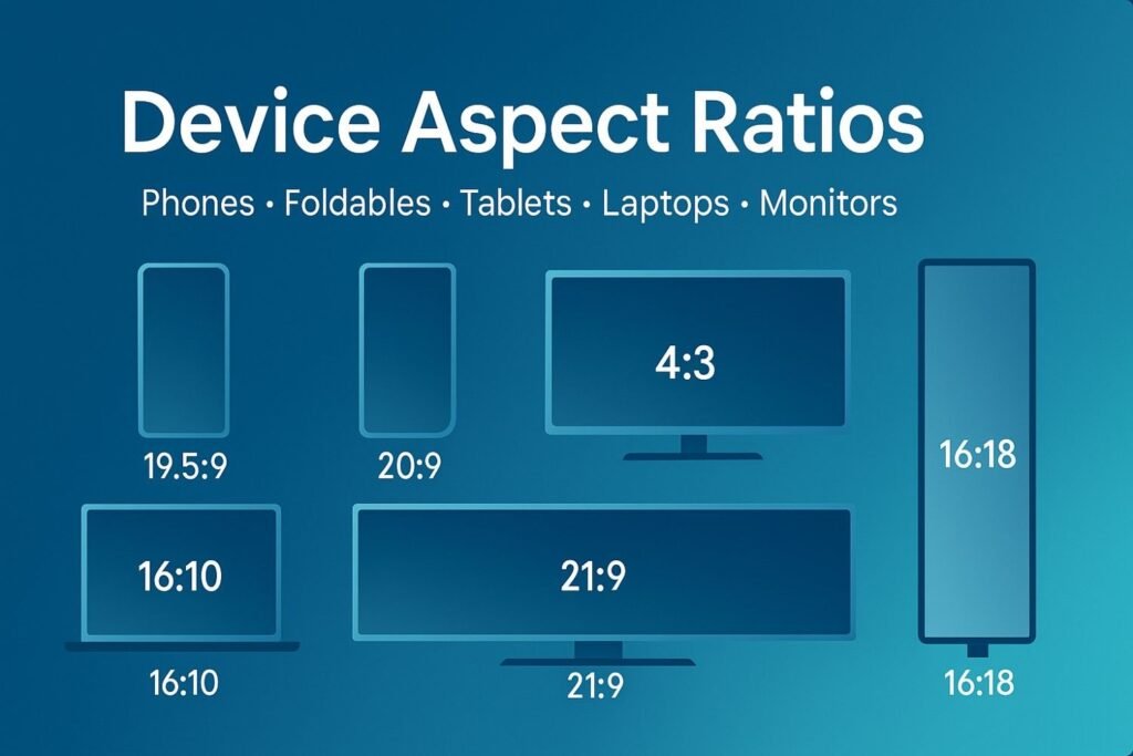 device aspect ratios grid
