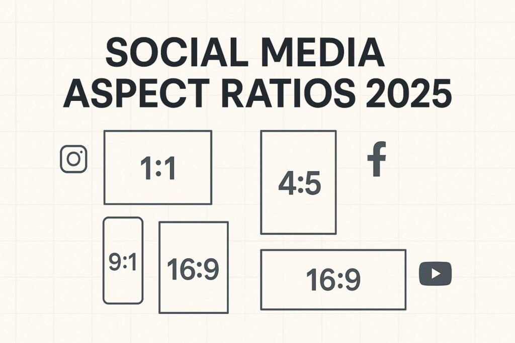 social media aspect ratios 2025