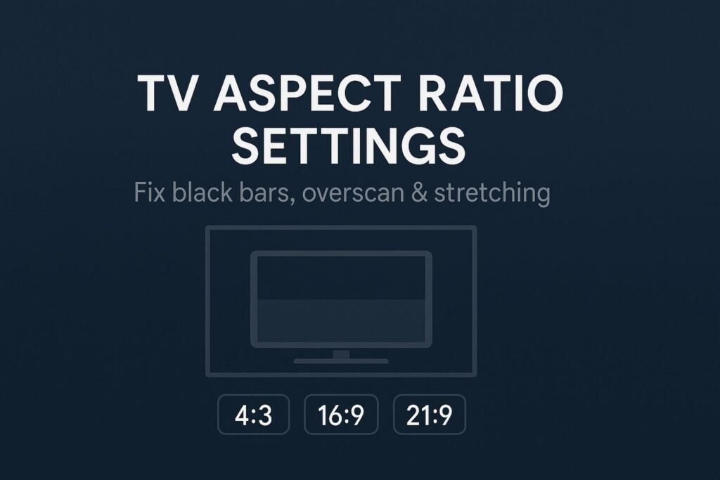 TV aspect ratio graphic