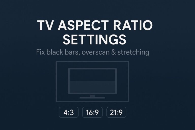 TV aspect ratio graphic
