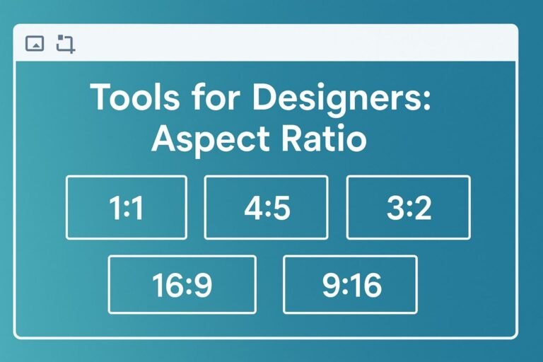 tools for designers aspect ratio