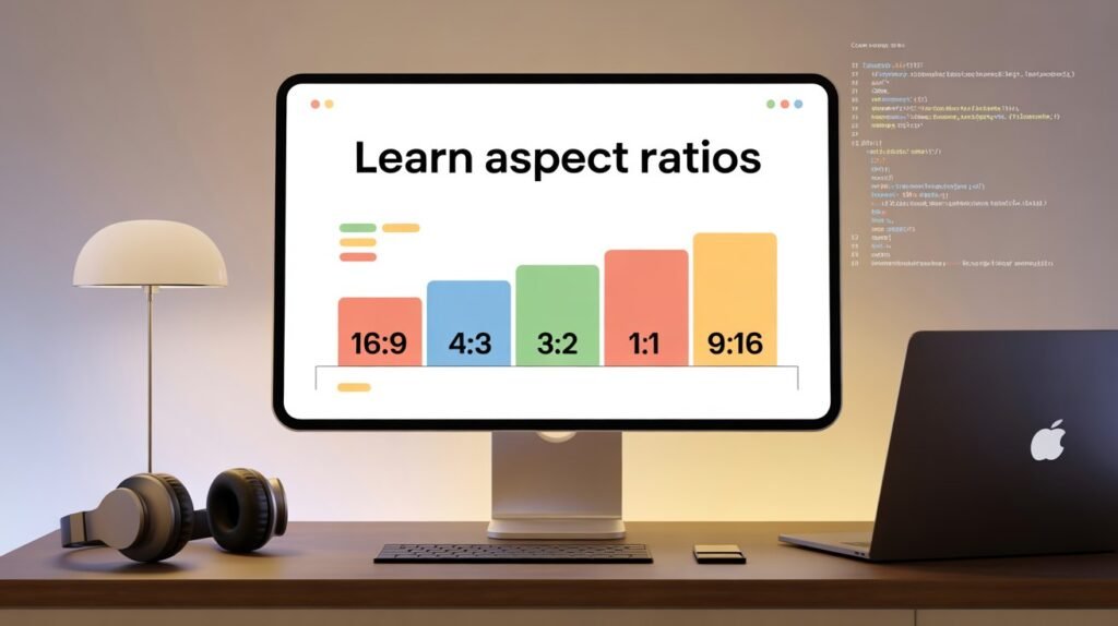 Aspect ratio 16:9 graphic